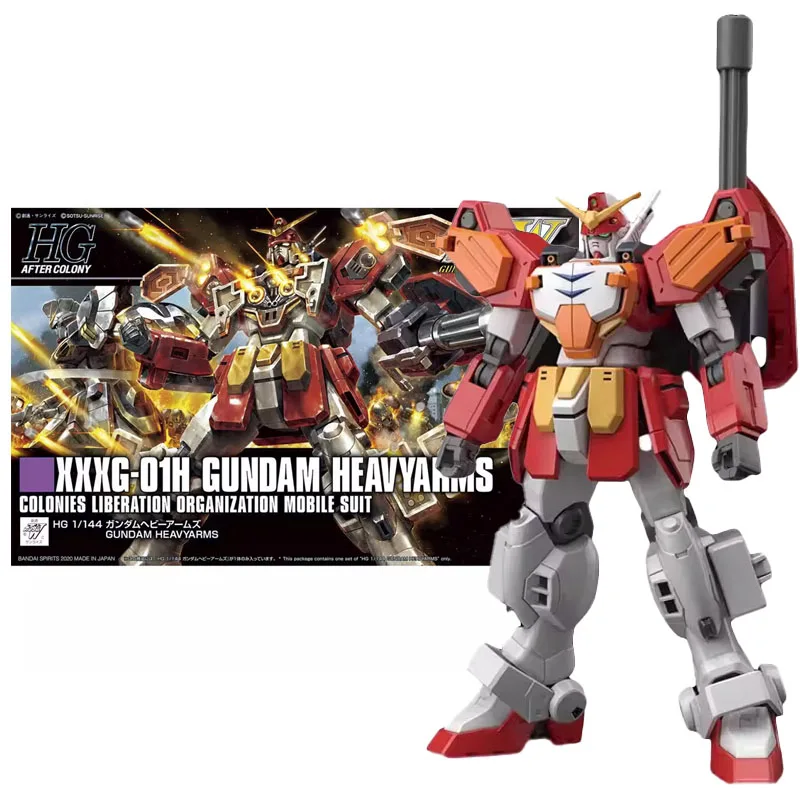 Bandai Gundam Kit HGAC XXXG-01H Gundam Heavyarms Anime Figure Genuine Gunpla Action Toy Figure Robot Model Toys for Children