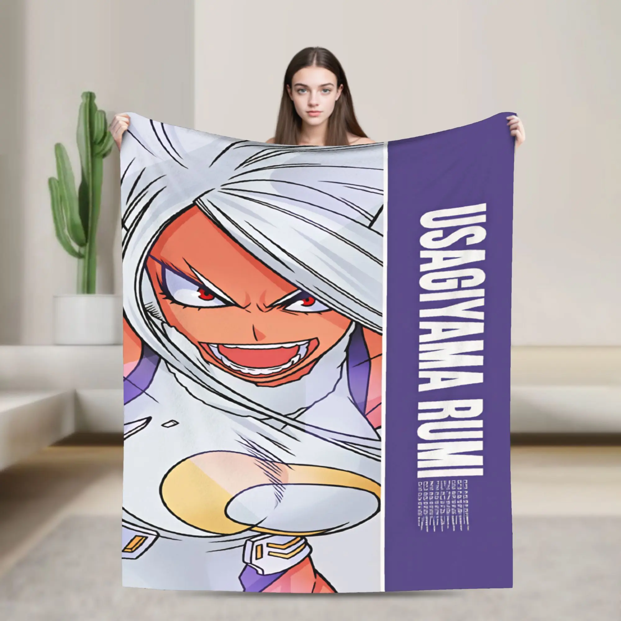 Rabbit Hero Mirko  Super Soft Blanket Plush Throw Blanket Street Trend Living Room Flannel Bedspread Sofa Bed Cover