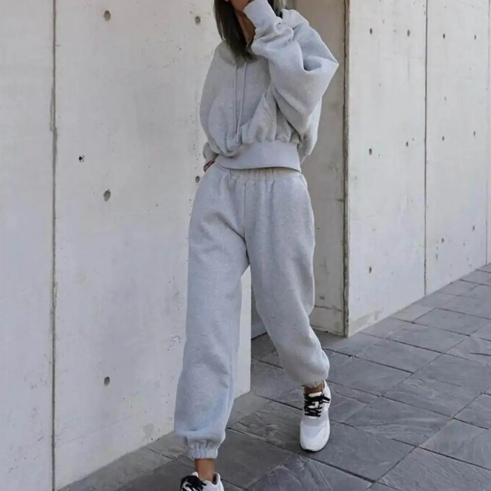 Tracksuits Women Warm Hoodie and Pants Set Oversized Sportwear Tracksuit Set Autumn Winter Sweatshirts Trousers Suits Ropa Mujer