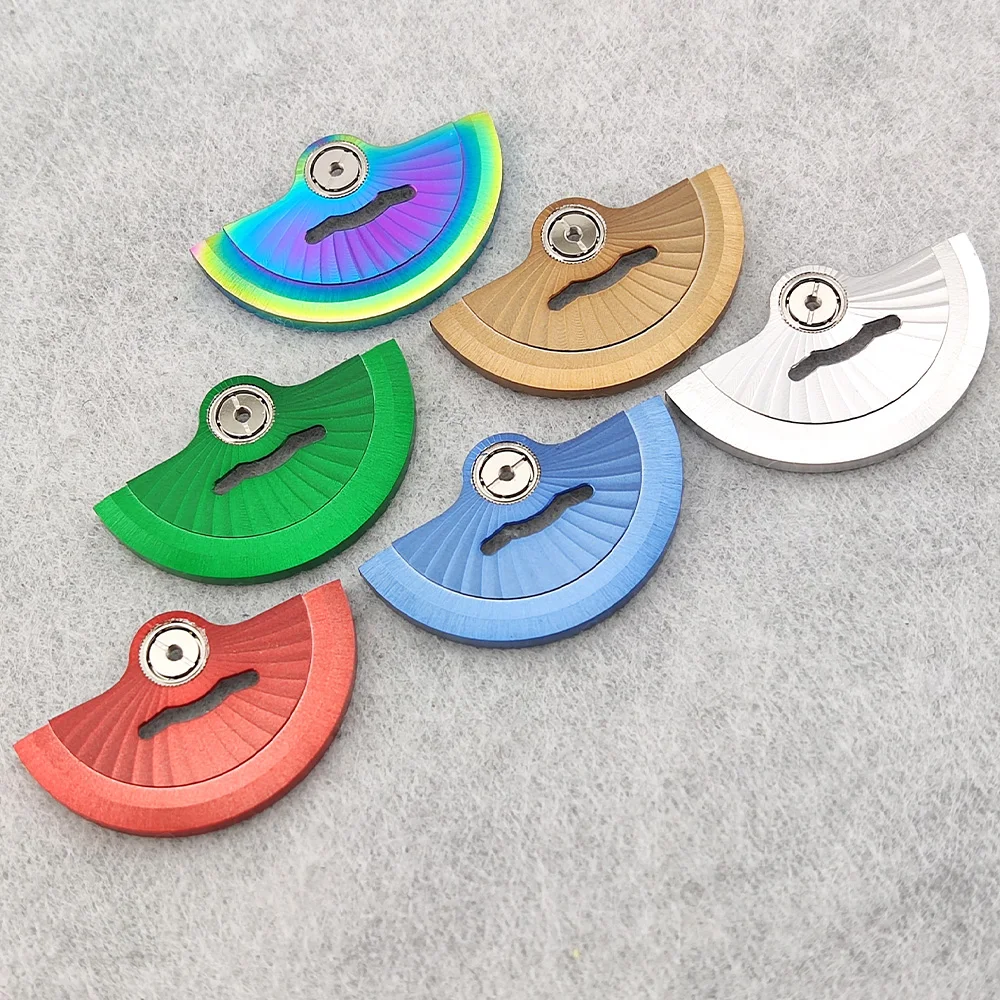 NH35 Oscillating Weight Rotors Colorful Vintage Engraved Metal Rotors Compatible Fits NH35 NH36 38 4R Movement Replacement Parts