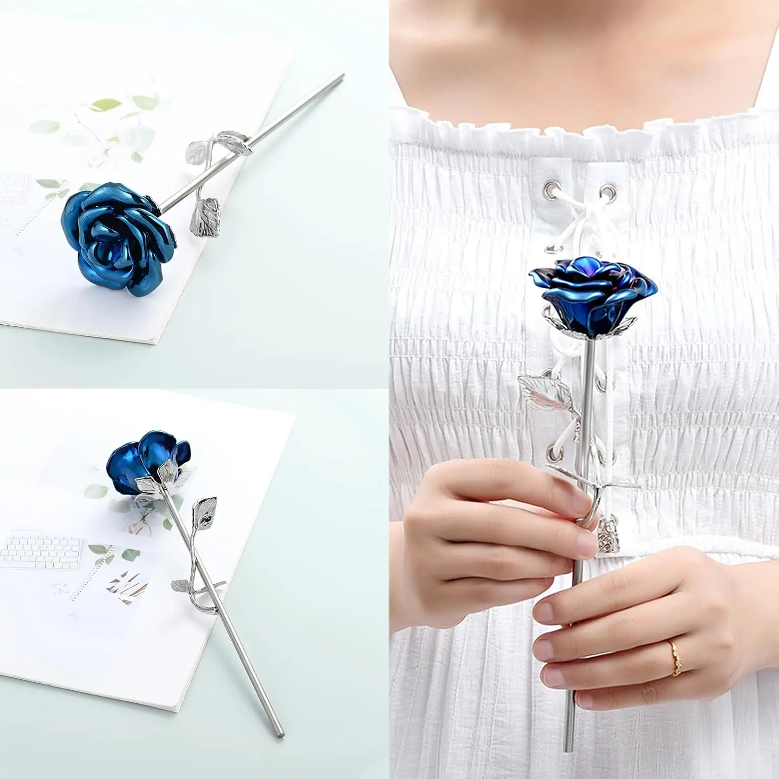 Rose Urn Keepsake Urn Memorial Ash Jewelry for Women Men