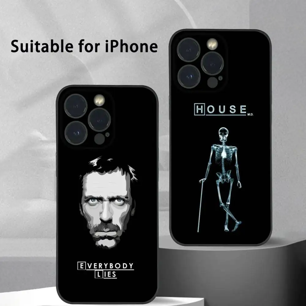 

Dr H-House Phone Case For iPhone 16 15 14 13 Pro Max Plus Mini Frosted Soft Shell Funda Shockproof Cases