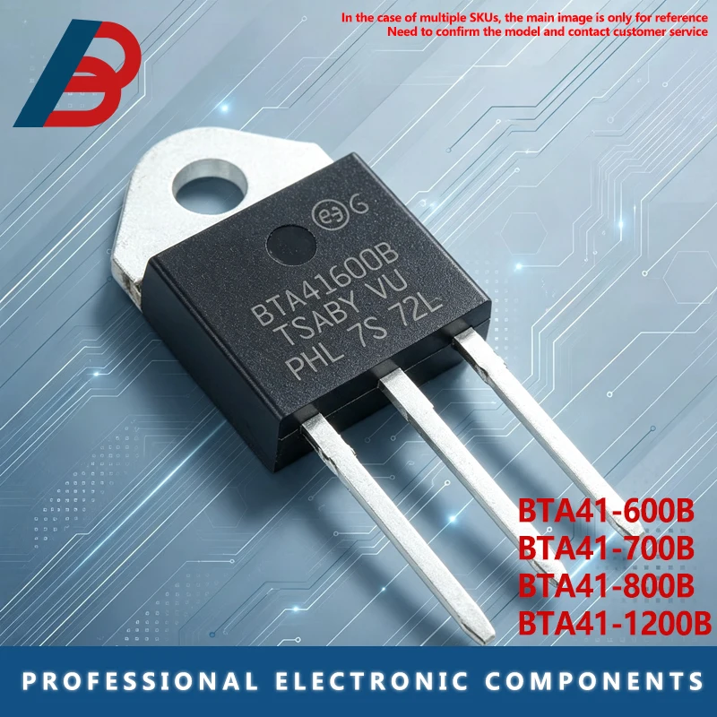 5PCS BTA41-600B BTA41-700B BTA41-800B BTA41-1200B BTA41-600 BTA41-700 BTA41-800 BTA41-1200Three terminal bidirectional thyristor