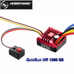 Genuine HobbyWing QuicRun WP-1080-G2 Waterproof Brushed ESC Electronic Speed Controller for 1/10 1/8 RC Rock Crawlers Car