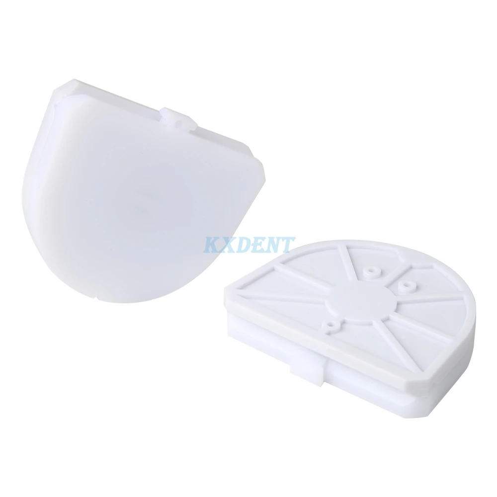 20 PCS Dental Semicircle shape Amann Girrbach Plastic Plate Disposable With Metal Sheet Magnetic Base Recyclable On Pindex