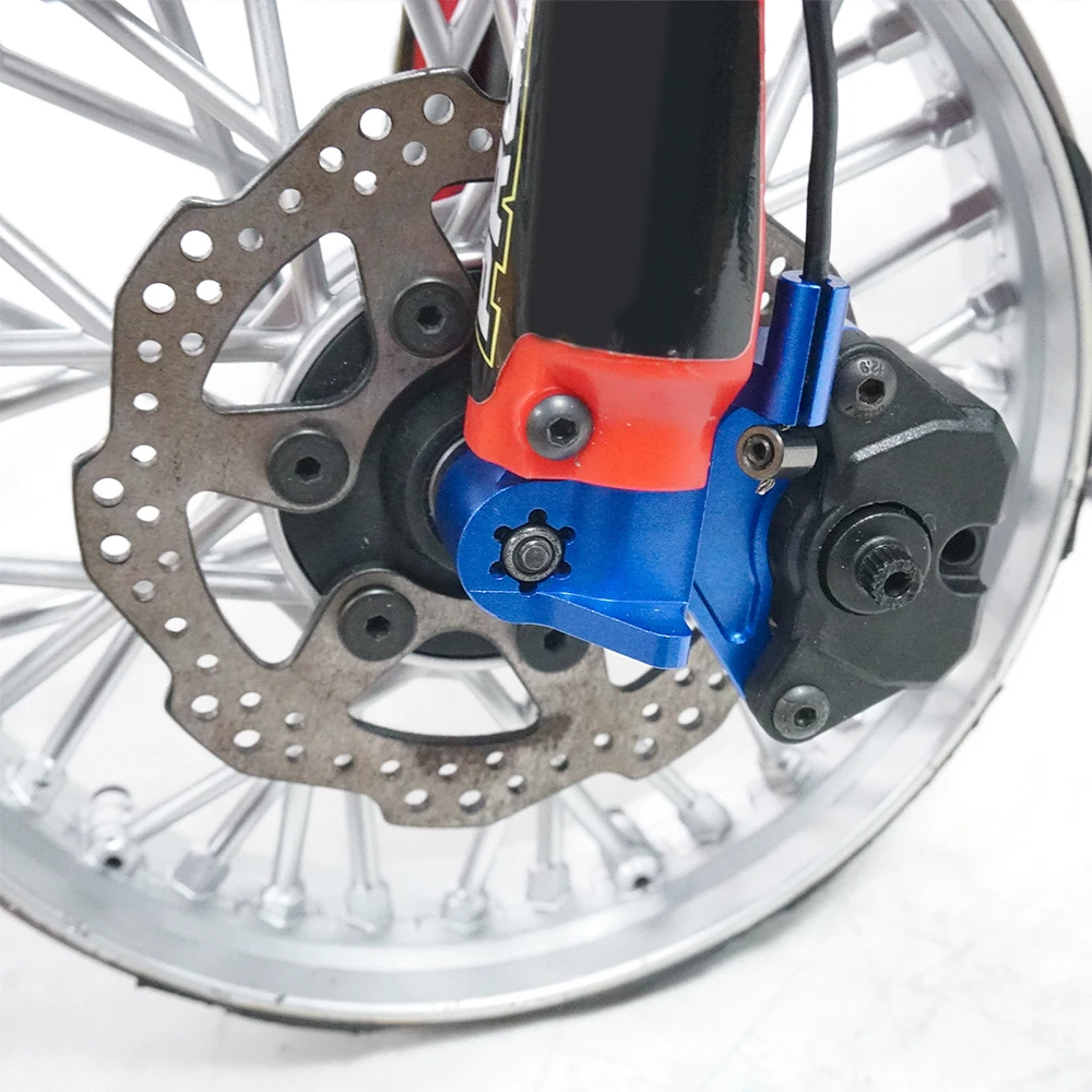 TRINOOD Aluminum Alloy Swing Arm/Rear Fender/Caliper Steering Gear Bracket For 1/4 RC Motorcycle Promoto-MX Parts