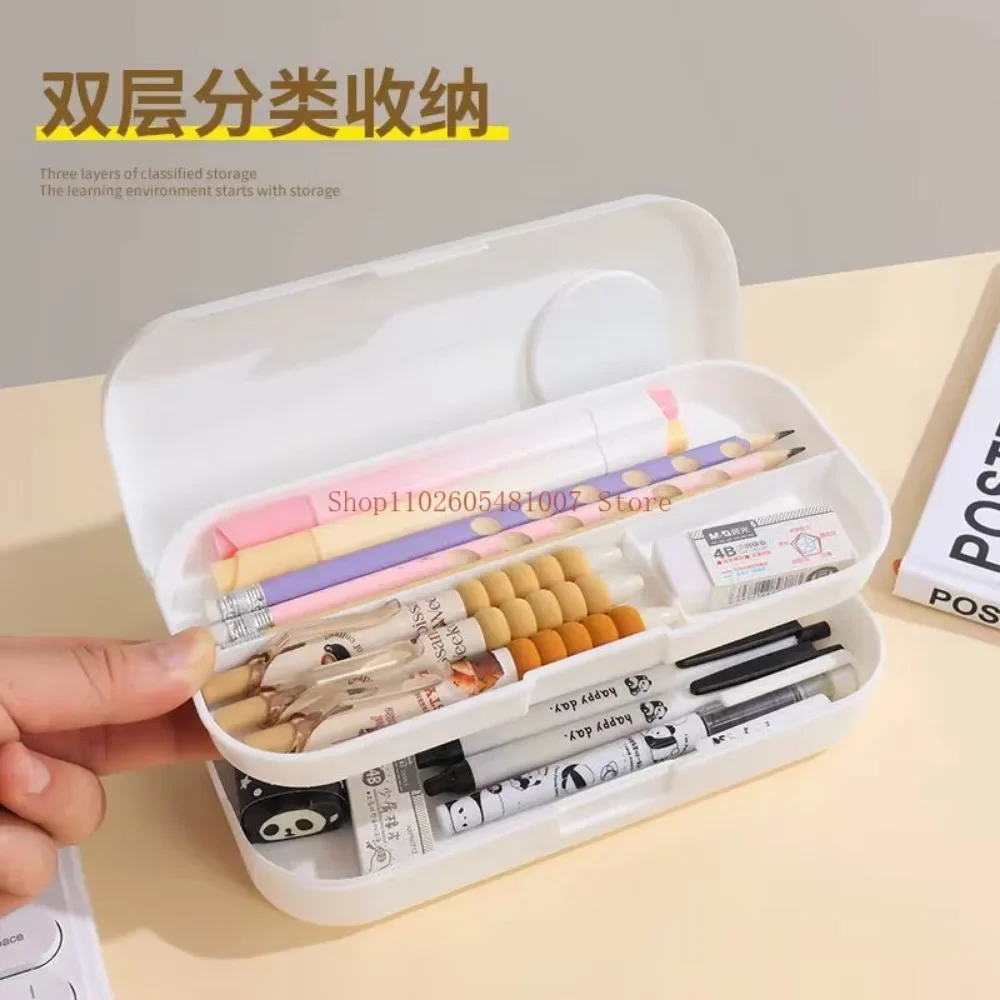 Large capacity pencil case for boys and elementary school students, DIY pencil case, female quality pencil case