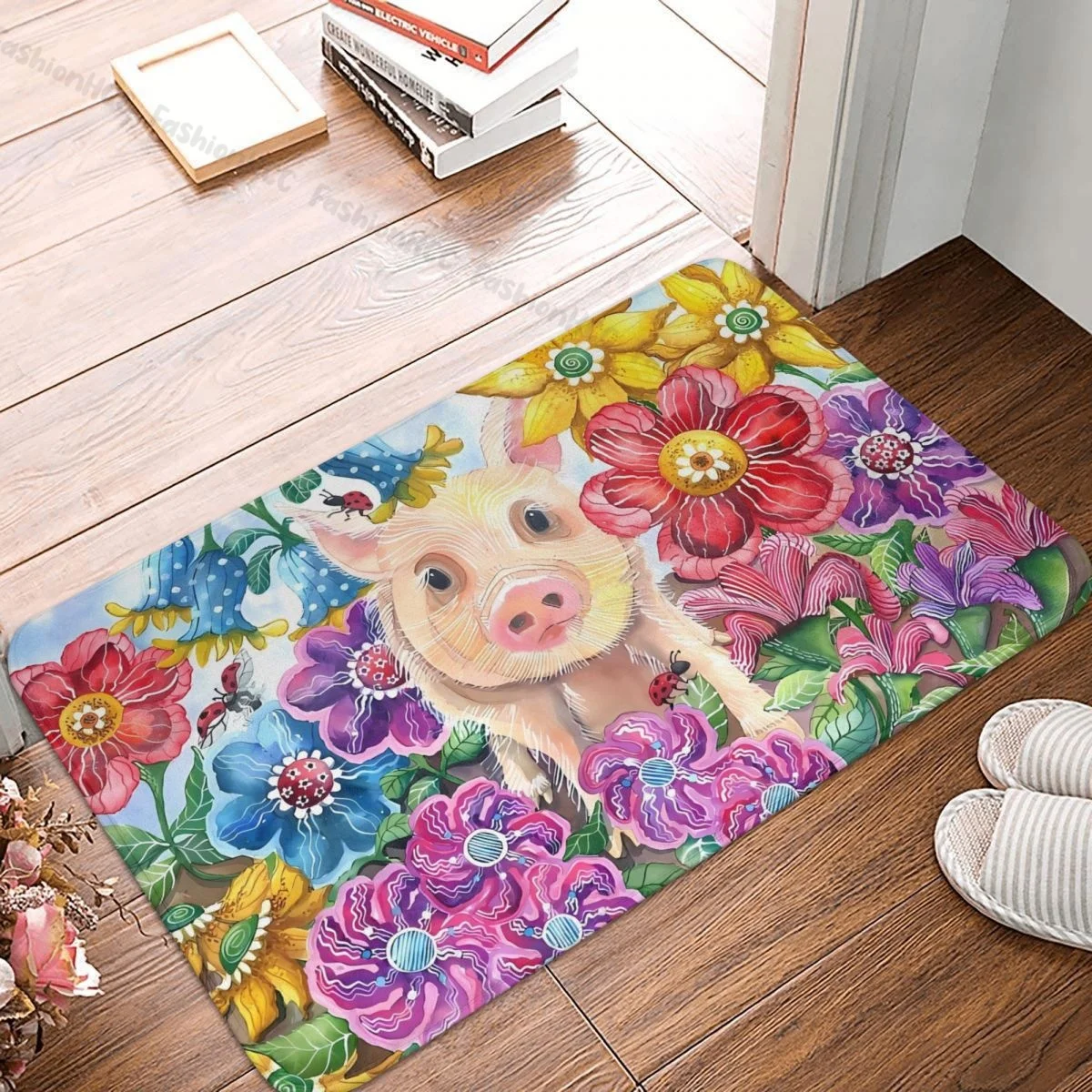 Pig Non-slip Doormat Living Room Mat Penelope Floor Carpet Entrance Door Rug Indoor Decorative