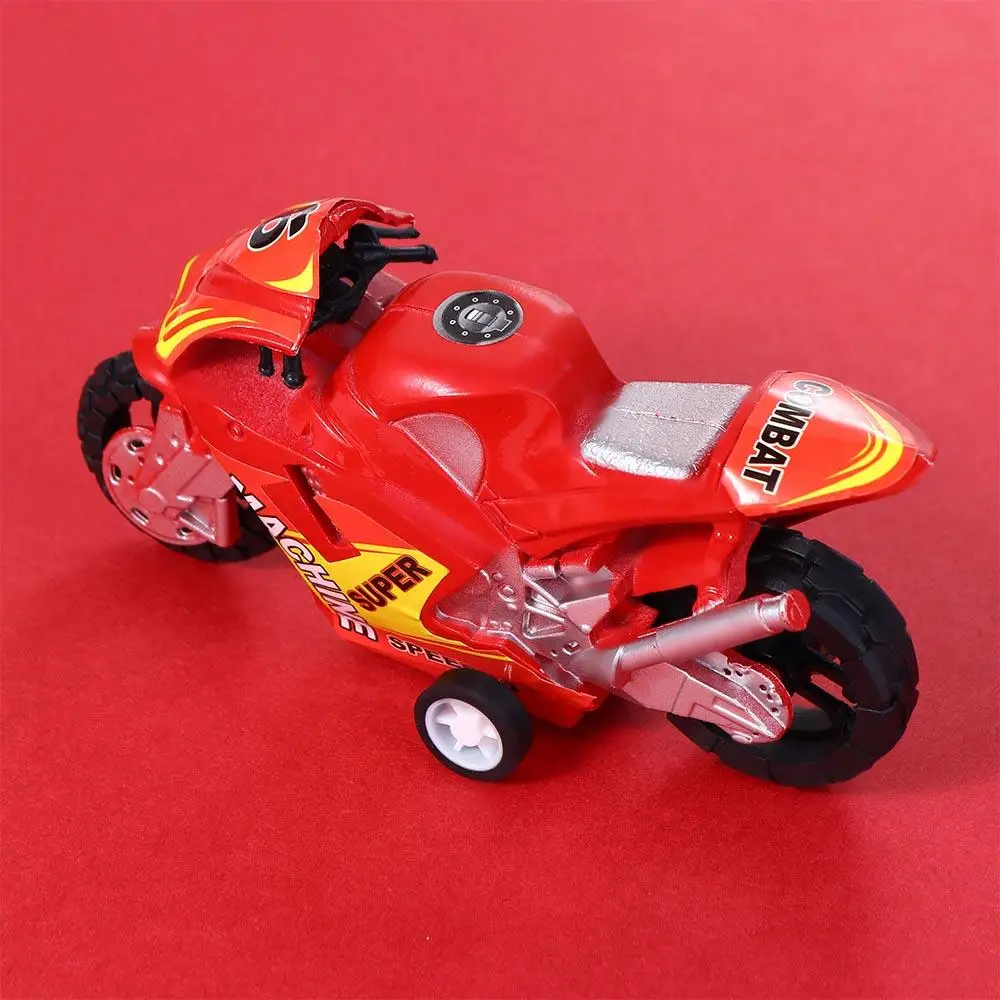 Kinder Pädagogische Für Jungen Vier-rad Kinder Kunststoff Motorrad Spielzeug Motorrad Modell Zurückziehen Auto Motorrad Modell