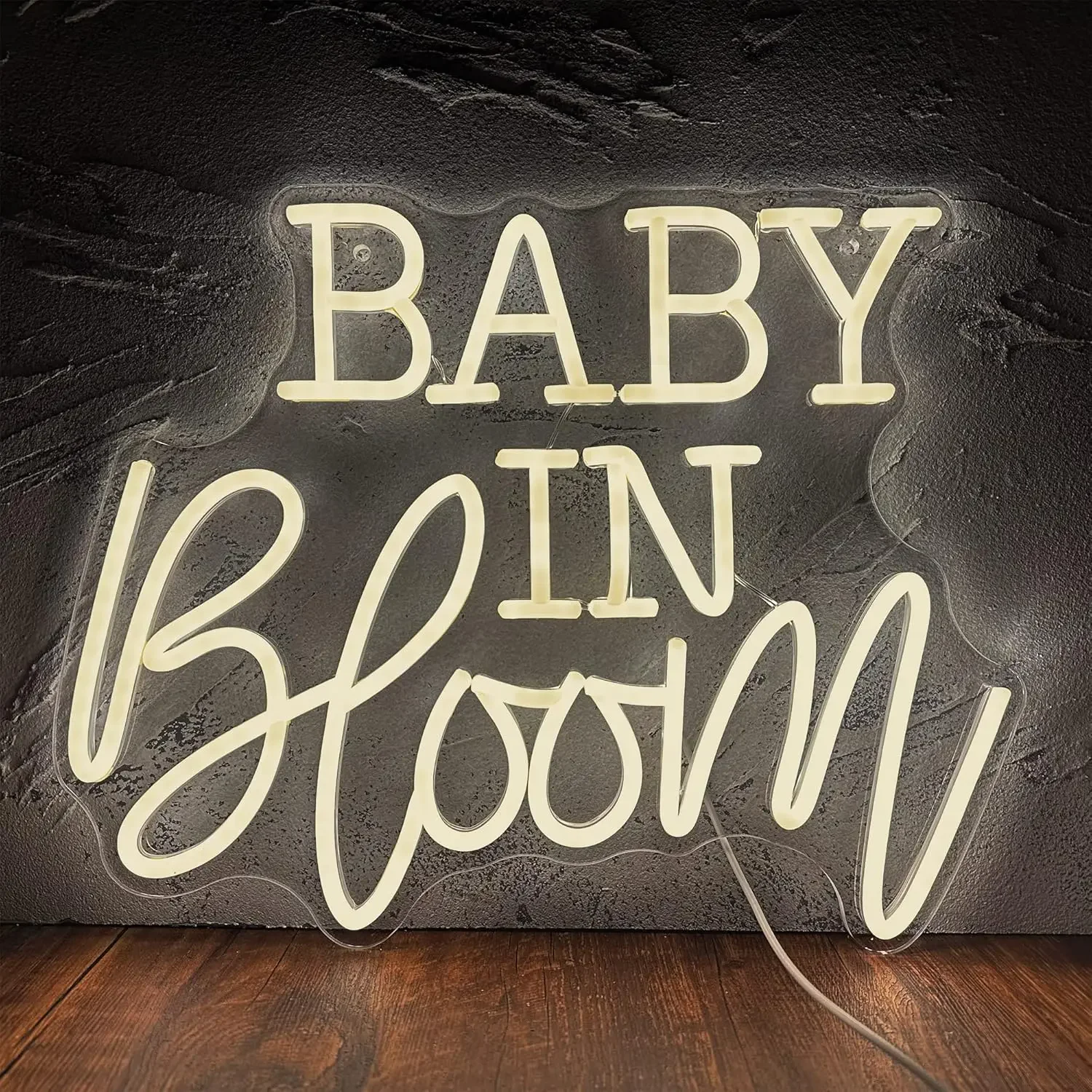 

Baby In Bloom Neon Sign USB Lights For Bedroom Decor Party Decoration Birthday Gifts Wedding confessions create an atmosphere