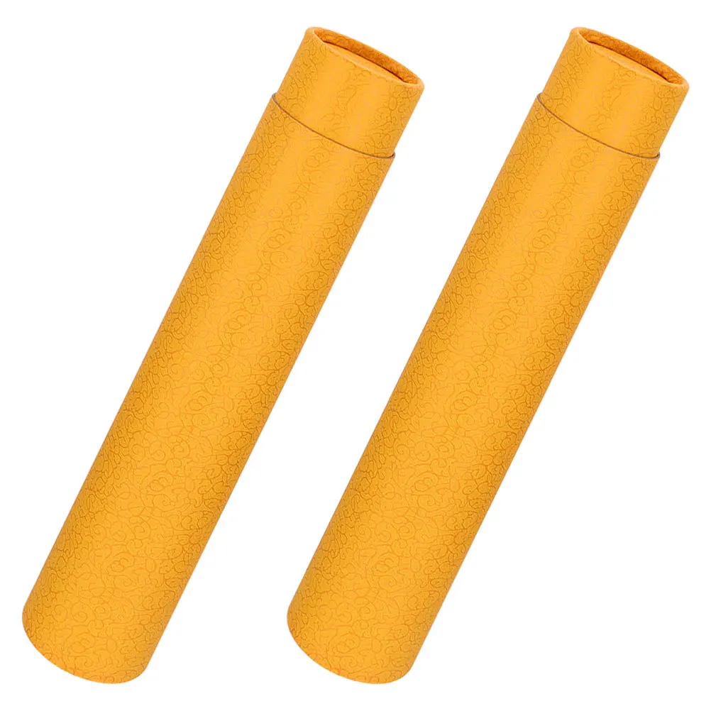 2 قطعة صندوق تخزين التمرير الخط أعمال فنية أنبوب سميكة اللوحة التمرير الحاويات التعبئة والتغليف الفاخرة للخط و #3