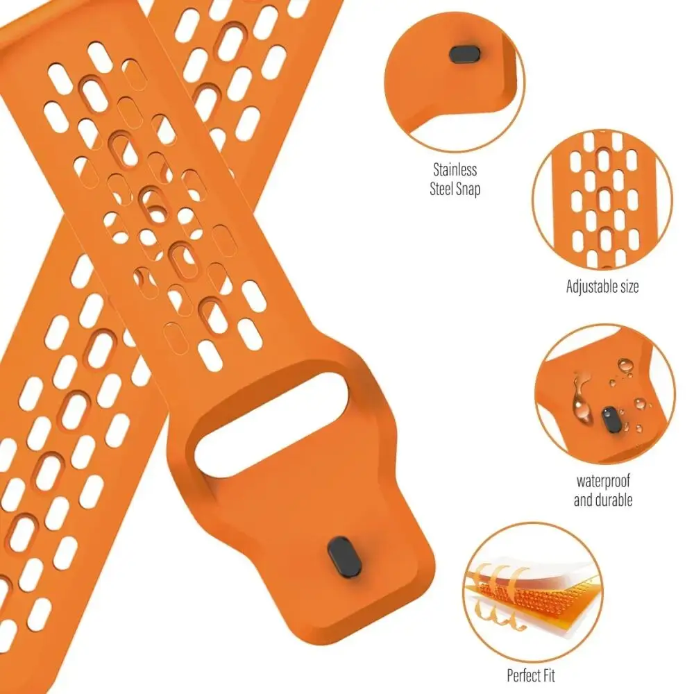 حزام رياضي قابل للتنفس لساعة سامسونج جالاكسي 8 40 مللي متر 44 مللي متر سوار معصم من السيليكون الناعم لساعة جالاكسي 8 الكلاسيكية 46 مللي متر باند كوريا