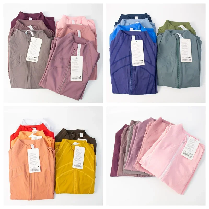 

Women's 2024 New Yoga Fitness collar slim jacket sports long sleeve jacket fitness yoga clothes quick-drying breathable fitness