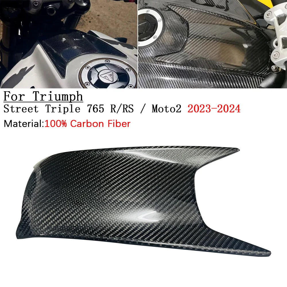 

FOR TRIUMPH Street Triple 765 R/RS Moto2 2023-2024 Carbon Fiber Fuel Tank Panels Motorcycle Accessories