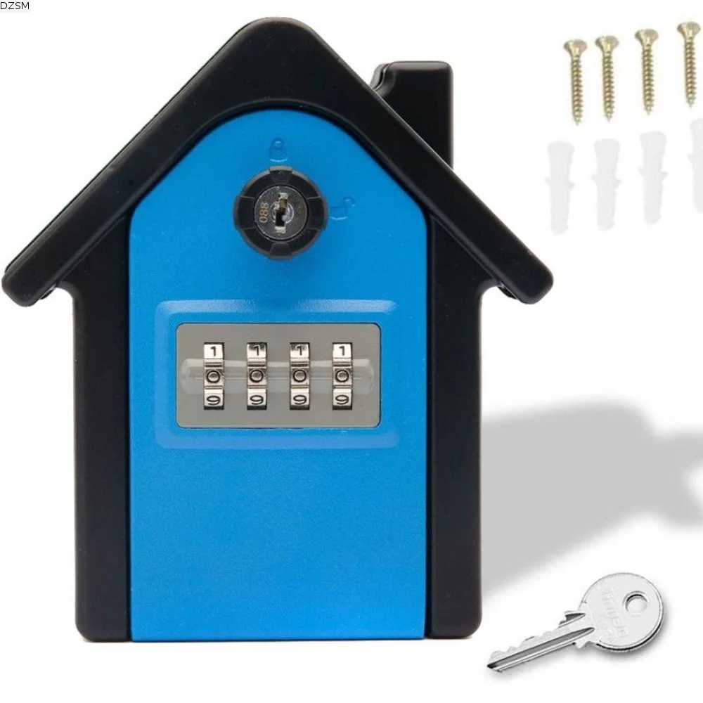 Resettable Combination Key Lock Box Weatherproof Large Capacity Combination Lockbox High-capacity Anti-double Opening