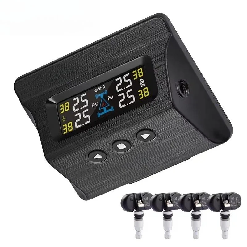 SPY Auto Digital Tire Gauge TPMS 433.92MHz LCD Display 12V Car Tire Pressure Sensor 0-3.5 Bar Tire Pressure Monitoring System