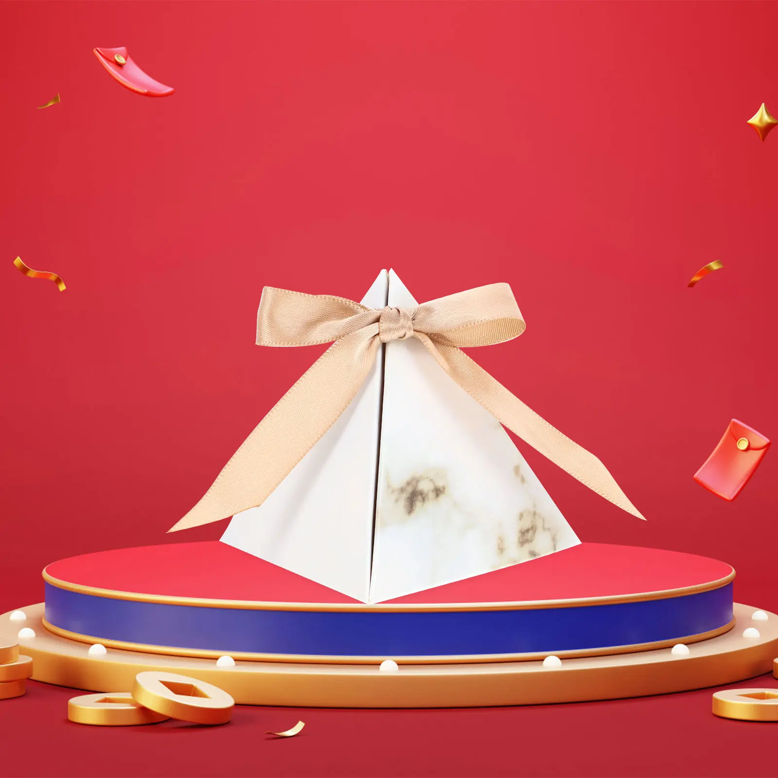 

20pcs Triangle Wedding Boxes 7 2x7 2x8 Cm Marble Pattern Party Supplies Bridesmaid Gift Bags Small Sweets Container