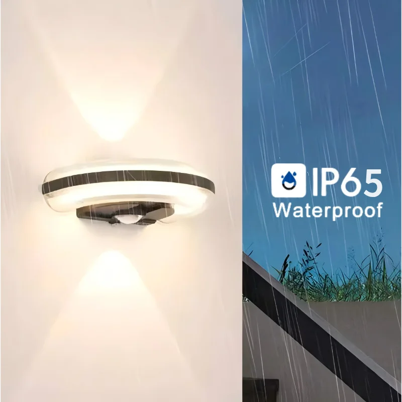 Modern LED Wall Sconces Waterproof IP65 Indoor Outdoor Aluminum Surface Mounted LED Up And Down Wall Light Porch Garden Bedroom