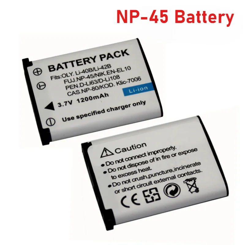 

1200mAh EN-EL10 Li-42B Li-40B NP-45 D-Li63 D-Li108 NP-80 Camera Battery for Nikon for OLYMPUS for FUJIFILM for Pentax for Casio