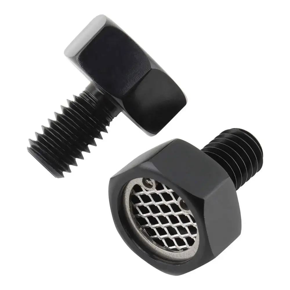 1 Set Motorcycle Air Filter Cleaner Head Breather Bolts 1/2-13 by 3/4 Black Chrome For Harley 1994-2014 Dyna CVO Softail Touring