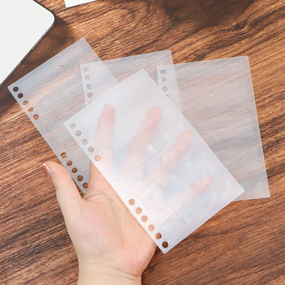 Indice autoadesivo portatile appiccicoso da 5 fogli per schede divisorie per libri Stick su blocco note Organizzatore Annotazione per ufficio scolastico