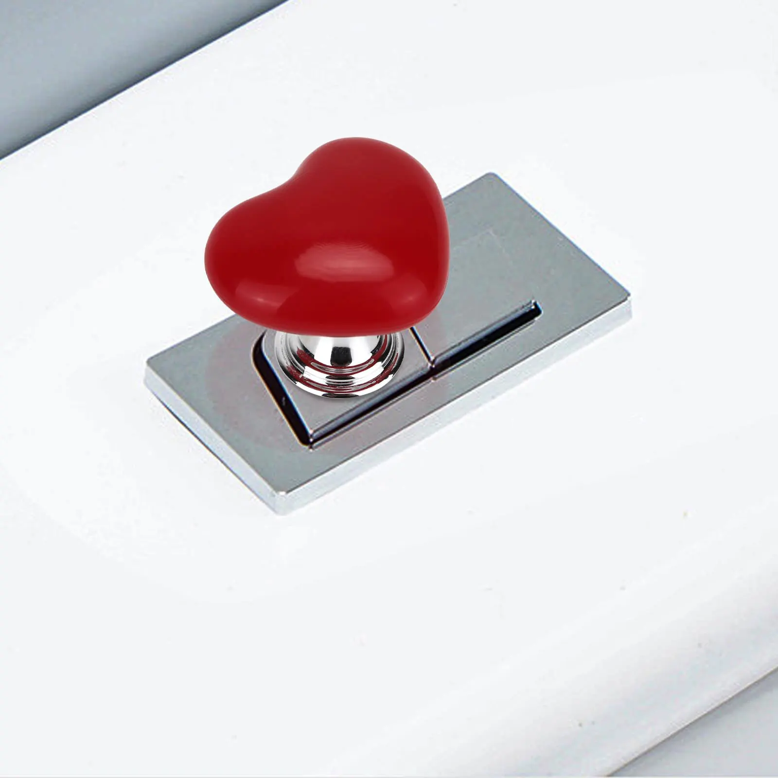 Toilet Tank Press Button For Women Manicure 4Pcs Love Heart Shaped Toilet Flush Button Pusher