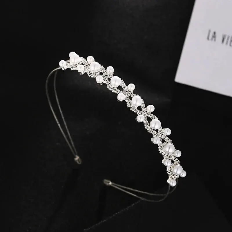 Multi-layer Pearl Rhinestones Pearl Headband Hair Accessories Bridal Hair Accessories