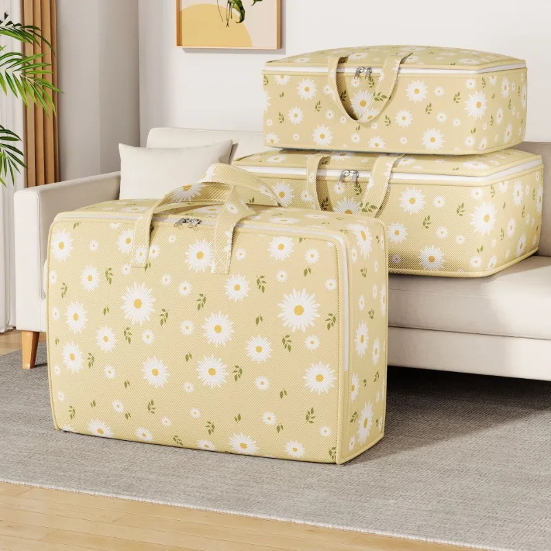 

Large Capacity Clothes Storage Bag Waterproof Cabinet Wardrobe Organizer Quilt Pillow Blanket Organizer Dustproof Bedding Storag