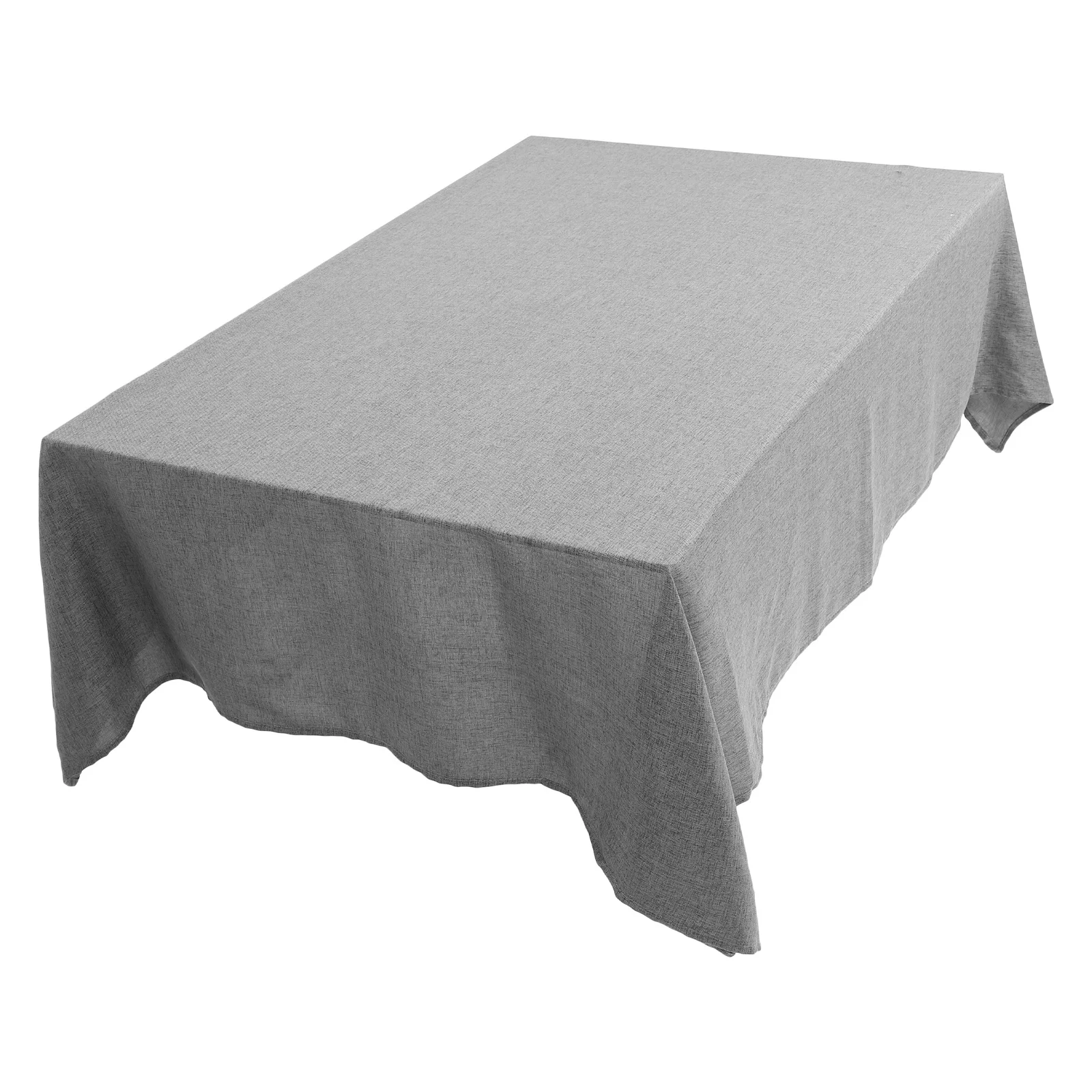 

Rectangular Linen Tablecloth Wear-Resistant Solid-Colored Dining Table Cover Elegant Design for Indoor Outdoor Use