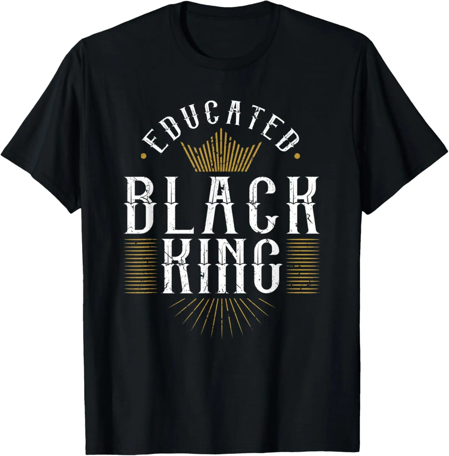 Educated Black King History Month Afrocentric T-Shirt