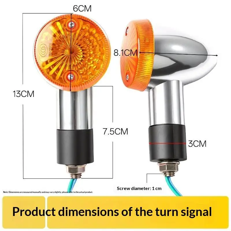 1/2PCS Universal Motorcycles Turn Signal Lights Signal Lamp For GN 125 GN 150 QJ 125cc 150cc 250cc GN125 M109R VRZ1800 650