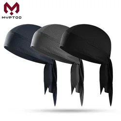 Summer Breathable Caps Quick-drying Durags Beanies Men Cycling Sports Running Elastic Headwrap Helmet Liner Pirate Hat Doo Rags