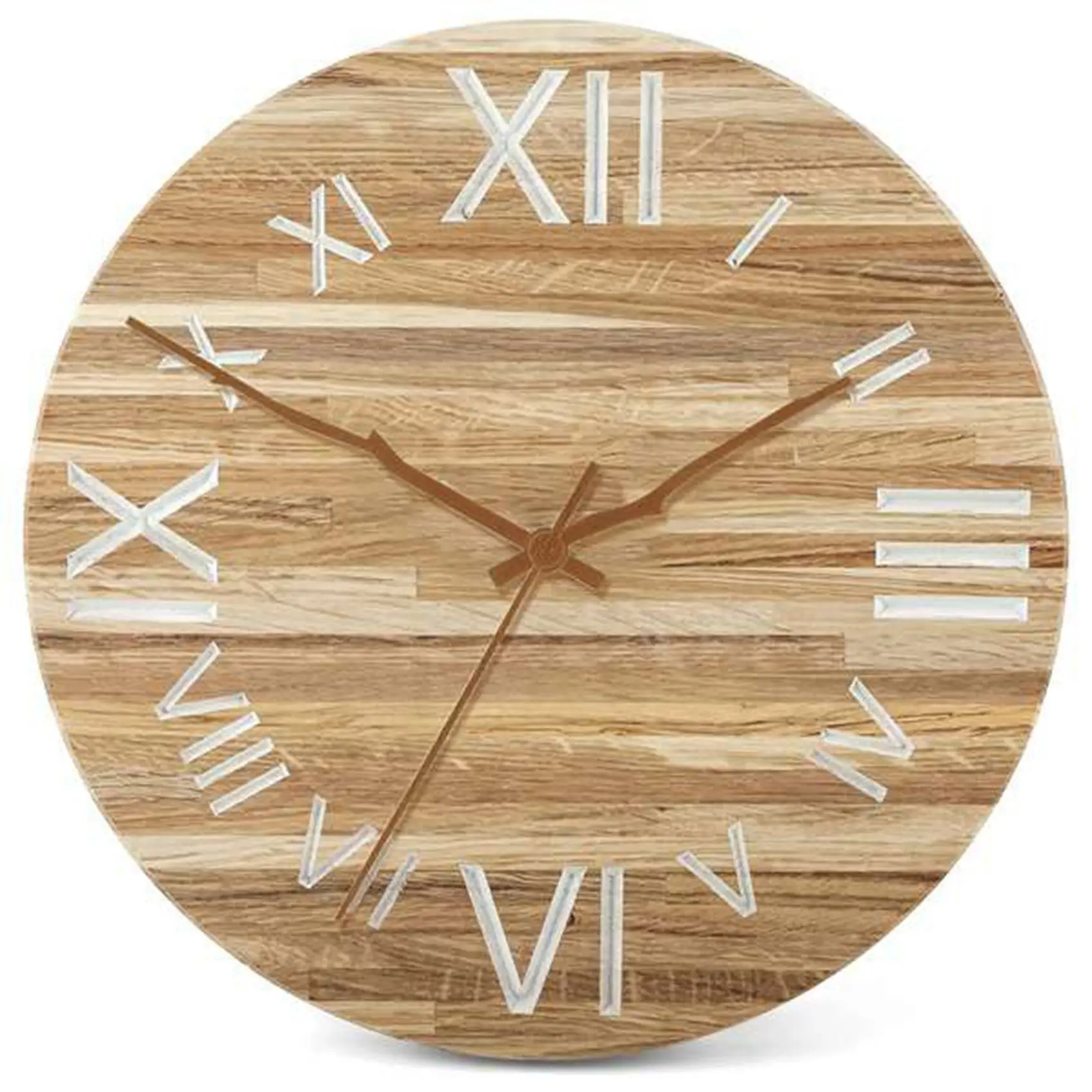 A56K 2Pcs Clock Movement Mechanism with 12 Inch Walnut Hands Clock Kit Mechanism for DIY Wall Clock Repair Parts Replacement