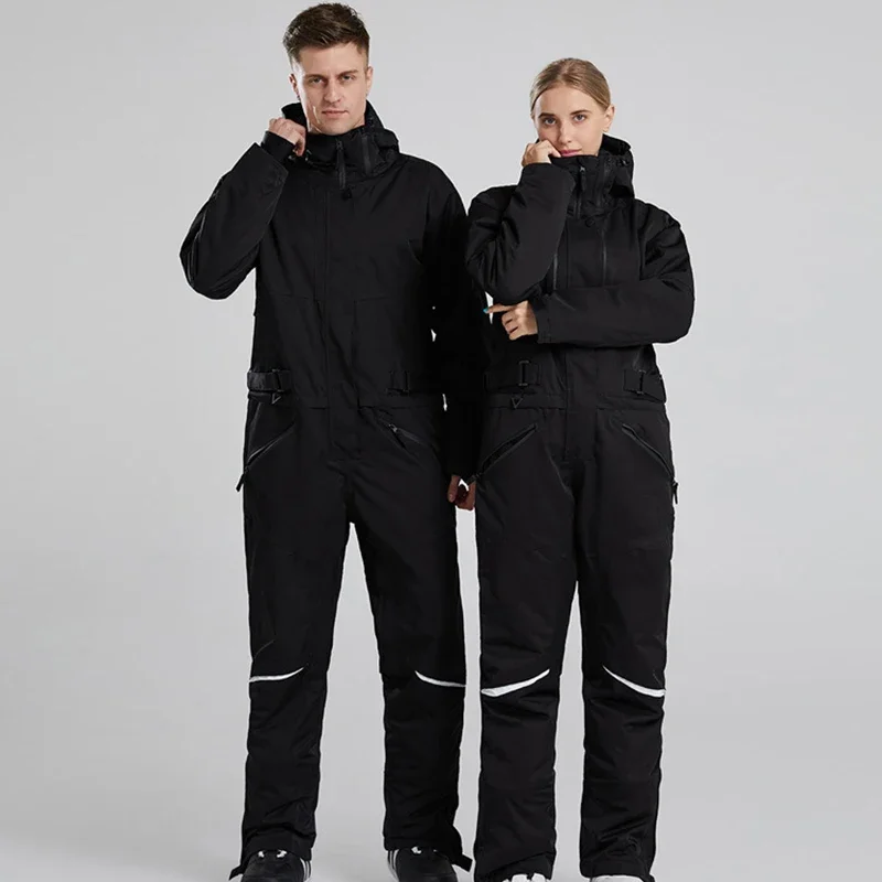 New One-piece Ski Suits women men Waterproof Breathable Snowboarding Snow Jumpsuits Winter Outdoor Sports Windproof Skiing sets