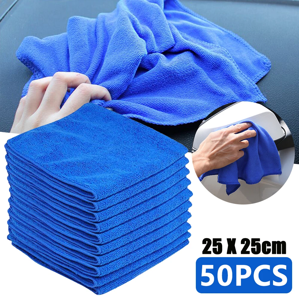 5/50pcs Washing Cloth Towel Duster Microfiber Car Cleaning Towel Soft Cloth Home Cleaning Micro Fiber Towel Car Washing Glass