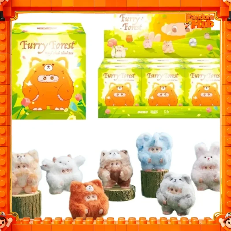 

2025 NEW Genuine Fluffy Giggle Monster Furry Forest Series Blind Box Pendant Anime Action Figures Cartoon Decor Toy Gift