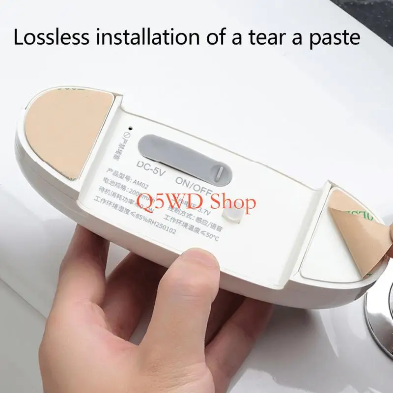 

Q5WD Automatic Flushes Valves For Sanitary Wares Voice Controlled Function 2000mAh Energies ABS Materials Quiet Operation