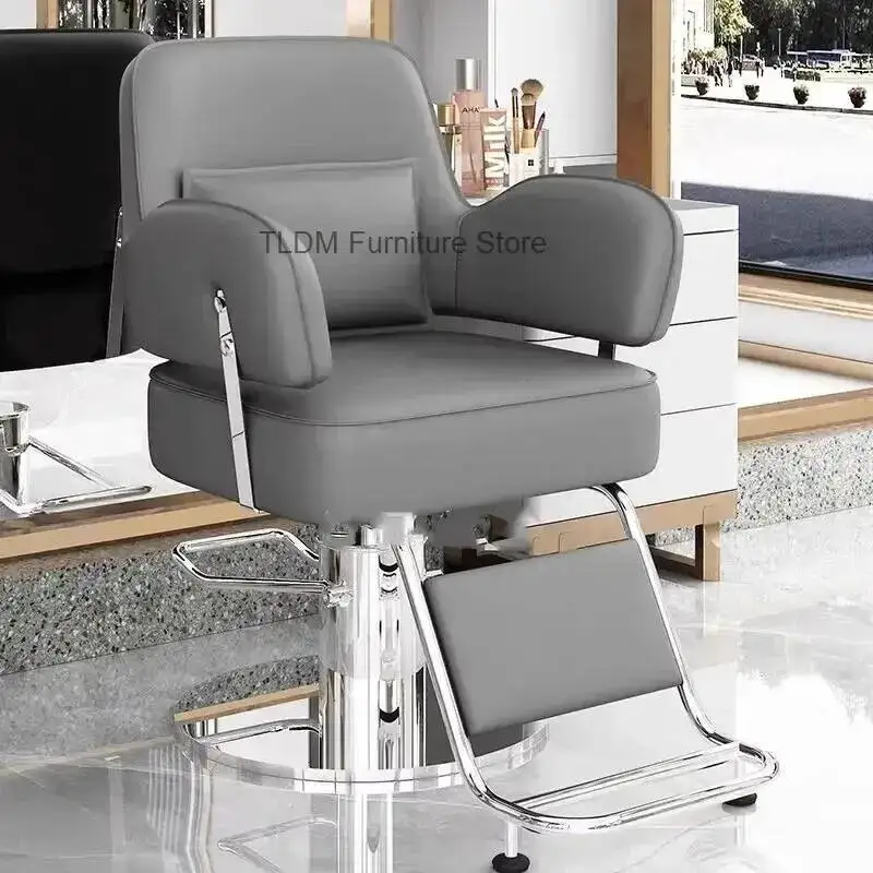 Footrest Barber Salon Silla Modern Aesthetic Chairs Unique Design Simple Professional Chairs De Corte De Pelo Salon Furniture