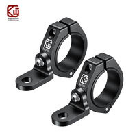 Aluminium Alloy Motorcycle Headlight Clamps Brackets UTV Whip Light Flag Mount Solid Heavy Duty Roll Bar Clamp Lamp Mount