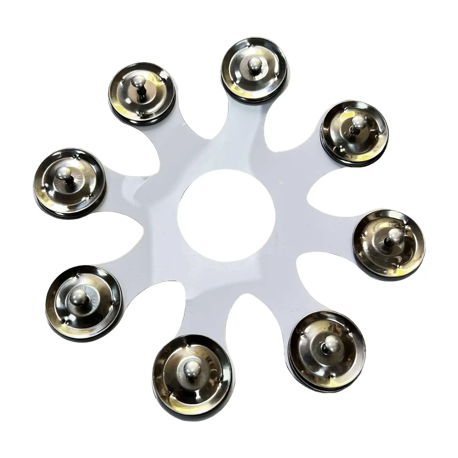 Professional Drum Hi Hat Tambourine Alloy Structure Percussion Bell Stainless Steel Jingles for Live Event and Studio