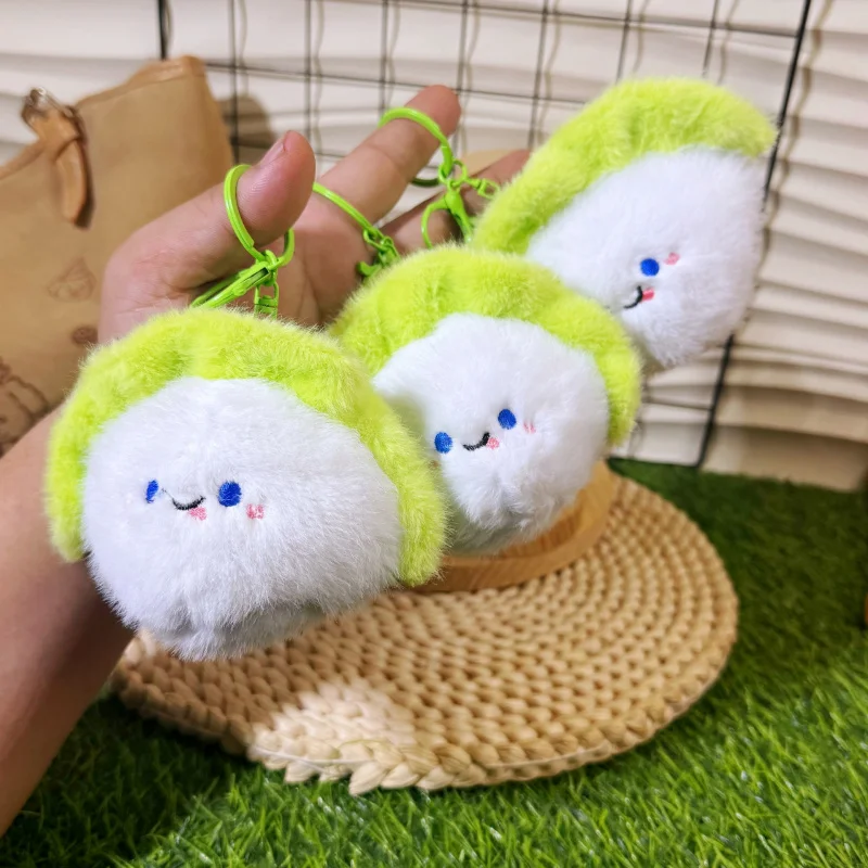 Trendy Cute Cabbage Dumpling Plush Keychain, Scallion and Garlic Pendant, Accessory