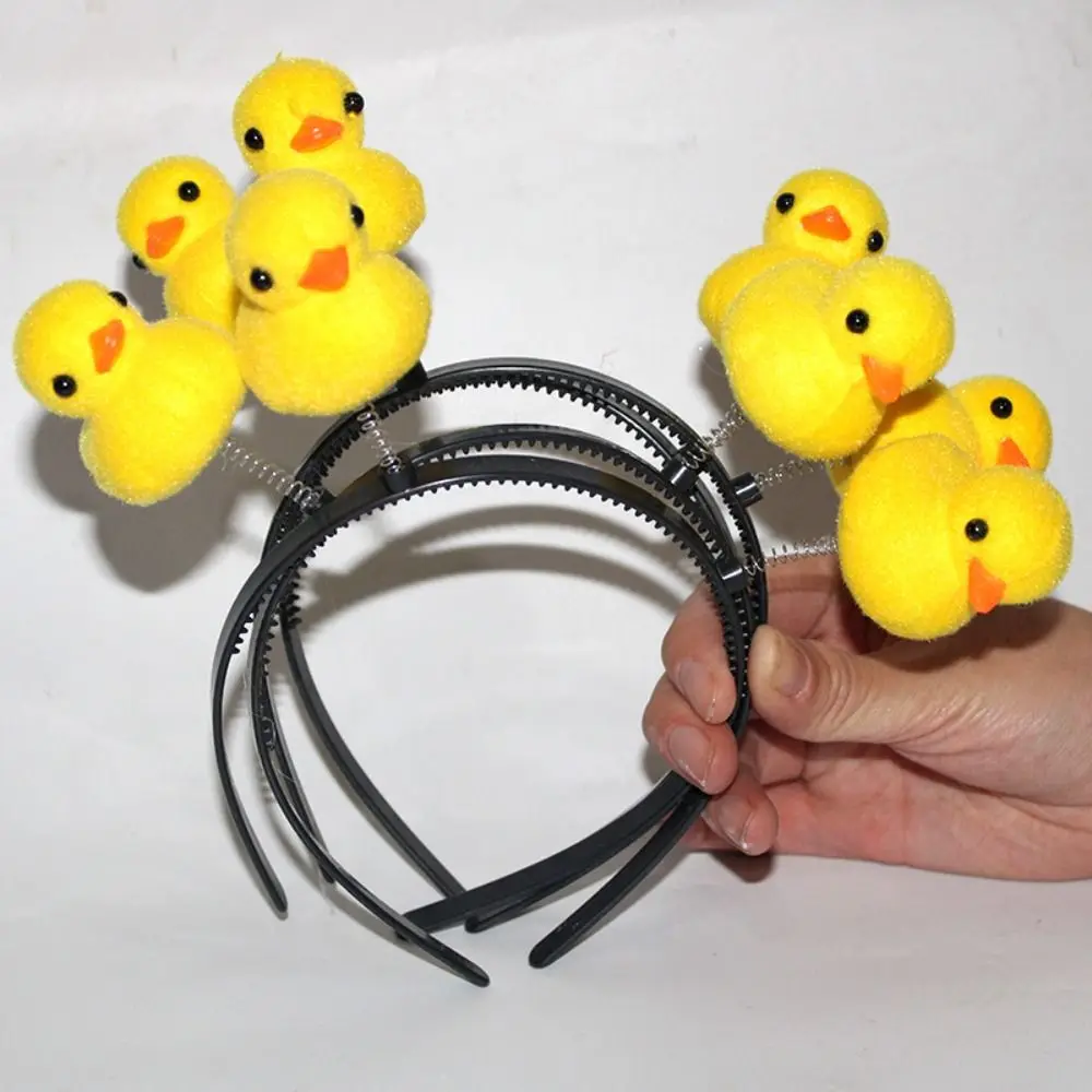 

Headdress Little Yellow Duck Headband Makeup Wash Face Hair Holder Facial Mask Yoga Hairband Women Lady Girl Hair Accessory