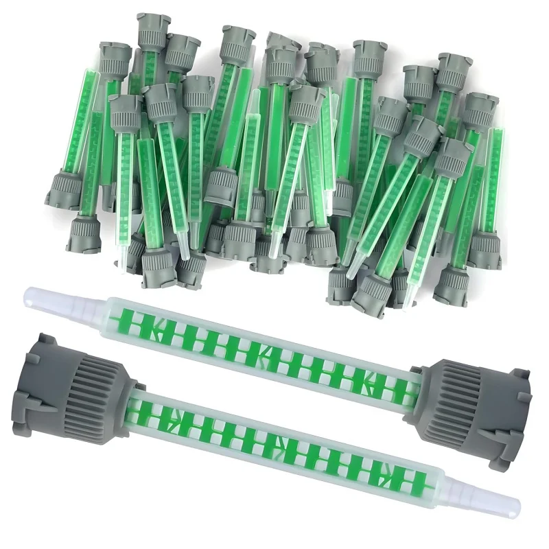 

20 Pcs Epoxy Mixing Nozzle, Adhesive Cartridges Tip 50ml Resin Mixer Adhesive Applicatior 16-, 3.6in (1:1/1:2 Ratio)