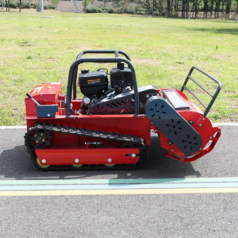 

Customized CE EPA Certified Crawler Remote Control Lawn Mower Robot Grass Cutter For Orchard Slope