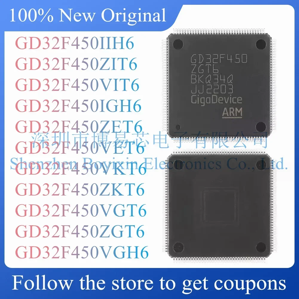 

NEW GD32F450IIH6 GD32F450ZIT6 GD32F450VIT6 GD32F450IGH6 GD32F450ZET6 GD32F450VET6 GD32F450VKT6 GD32F450ZKT6 GD32F450VGT6