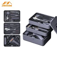 JIMIHOME Home Repair Tool Kit Set Stackable Modular Tool Box for Maintenance, Perfect for Homeowner, Handyman