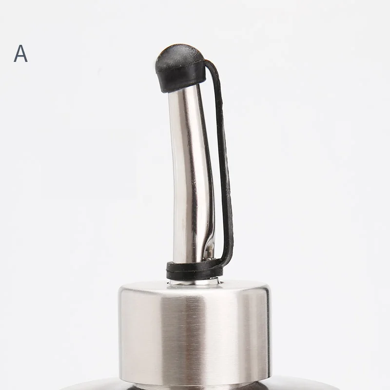 250/350/550ml Food Grade Stainless Steel Oil Storage Bottle Leakproof Seasoning Container For BBQ Kitchen Soy Sauce Vinegar Use