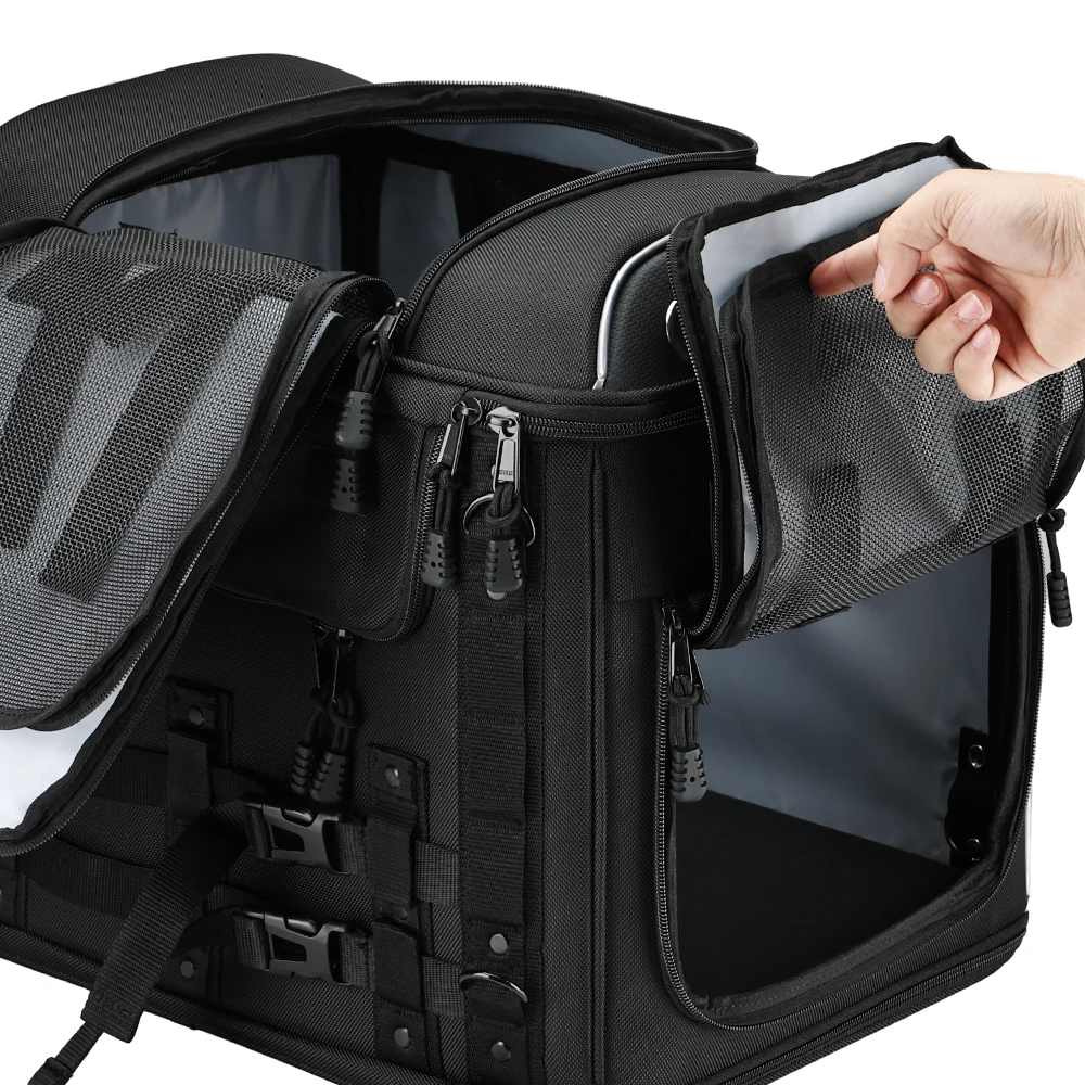 Motorcycle Pet Carrier Bag Dog Cat Bag for Street Glide Road King Electra Glide Passenger Seat Luggage Rack Touring Trike Models