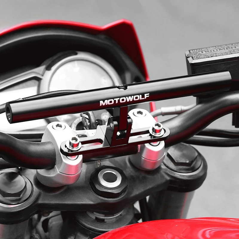 

Motorcycle Modification Extension Bracket Solid Aluminum Alloy Crossbar Extendable and Adjustable