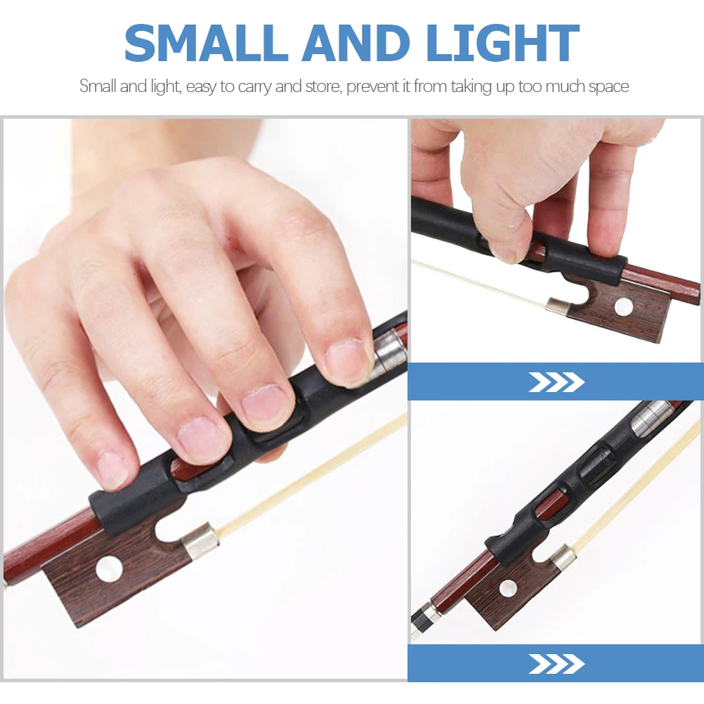 

3 Pcs Violin Bow Straightener Rubber Posture Corrector Tool for Kids Adults Small Lightweight Efficient Grip Holder